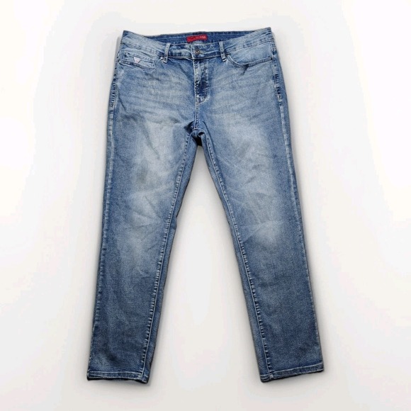 Guess Jeans Mens 36x30 Blue Denim Brit Rocker Slim Tapered Stretch - Picture 1 of 8